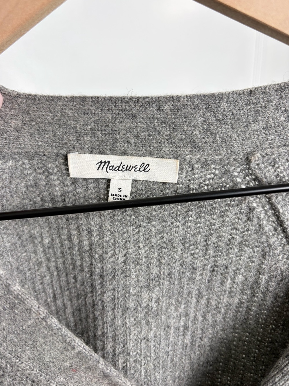 Madewell Ribbed Lyle Henley Sweater Merino Wool small - Picture 9 of 16